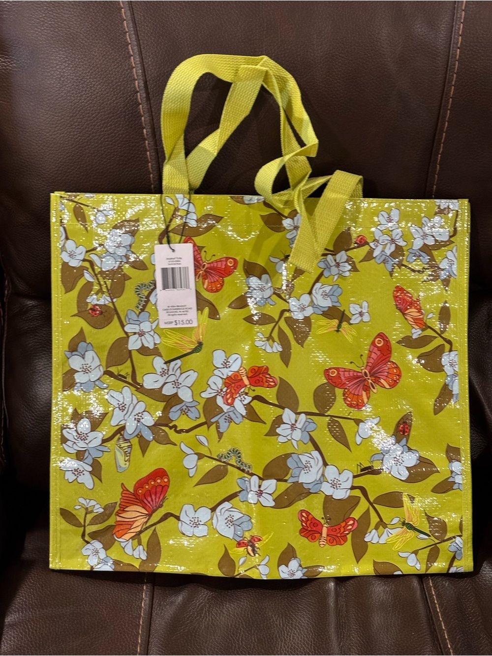 Vera Bradley Market Tote- Summer Buzz pattern